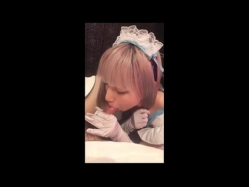 ❤️ Idolo giapponese [mayuka], costume da cameriera francese, parte 1, pompino e masturbazione con lozione ❤️ Porno à noi ❌️❤